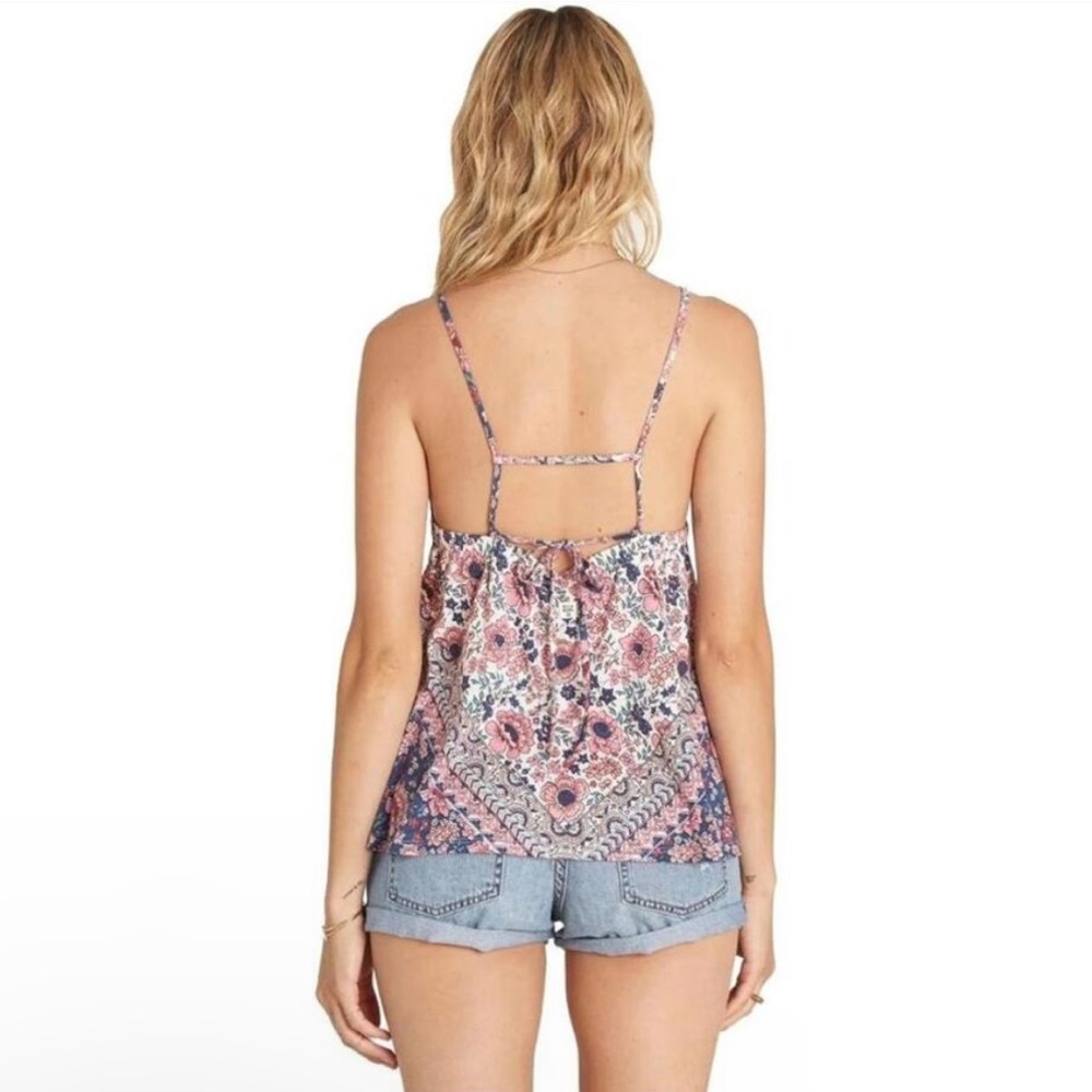 NWT BILLABONG Stick Around Floral Tank Top (Medium) - Picture 2 of 6